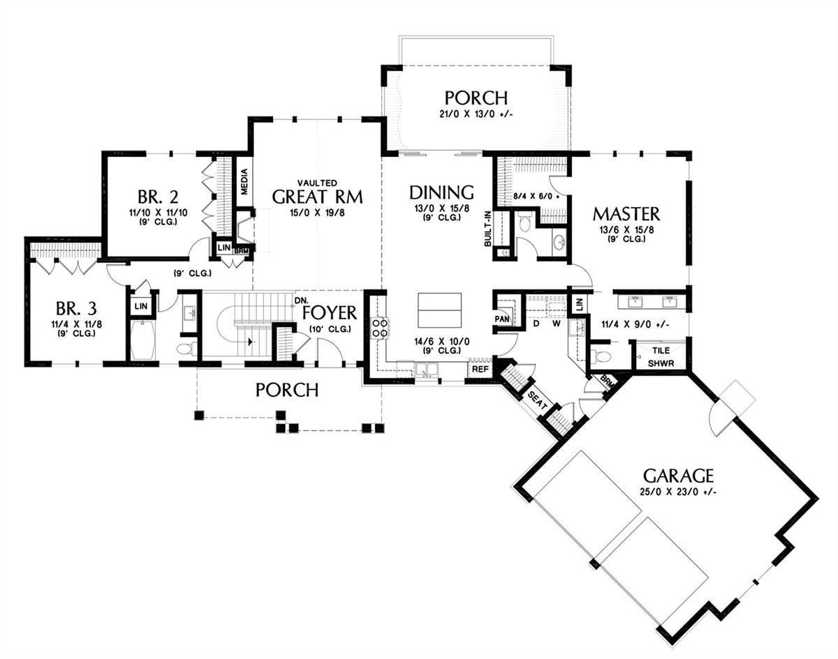 Main Floor Plan image of Ashville House Plan