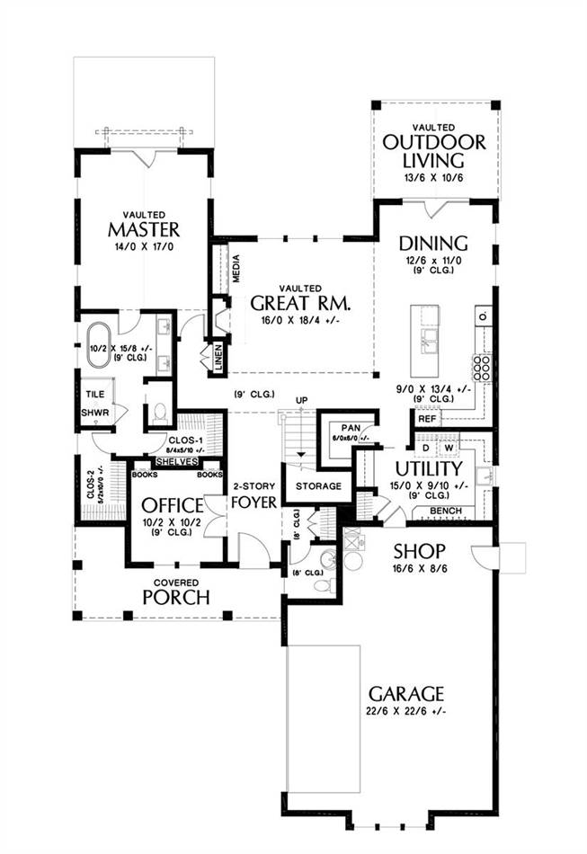 Main Floor Plan image of Hermitage House Plan