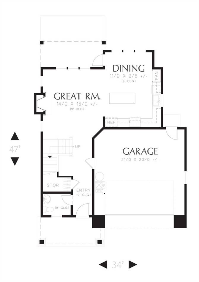 Main Floor Plan image of The Halsey House Plan