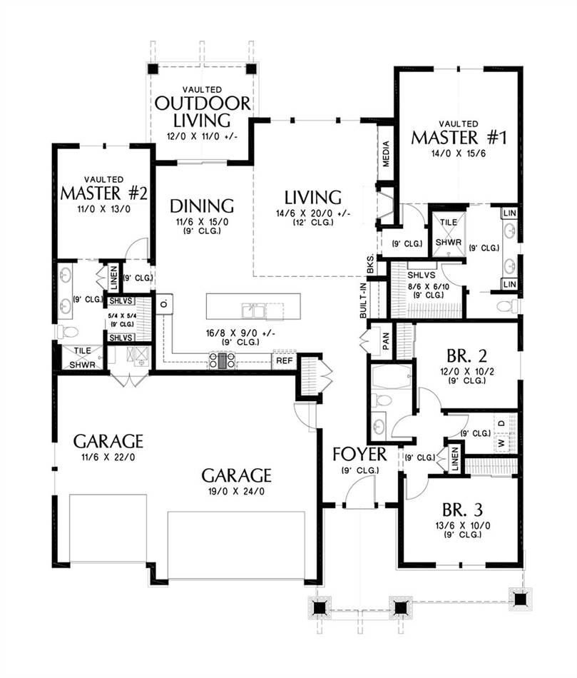 Main Floor Plan image of Forest Nook House Plan