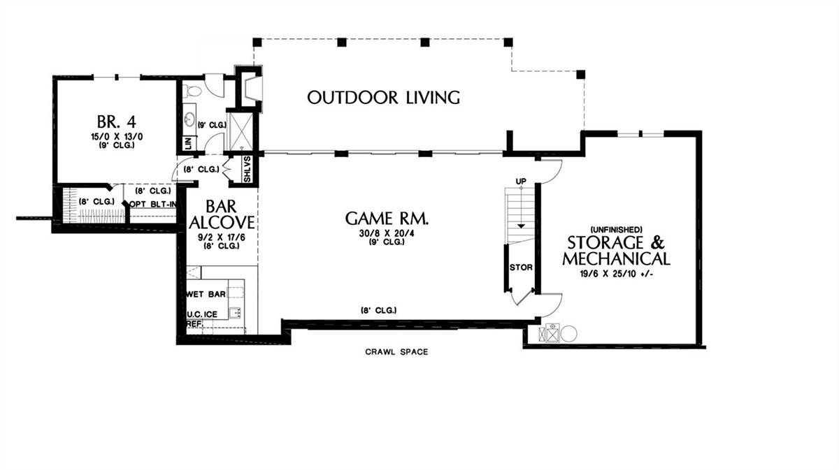 Lower Floor Plan image of Maricopa House Plan