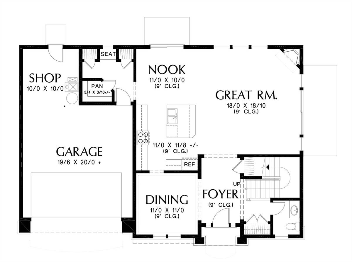 Main Floor Plan image of Chandler House Plan