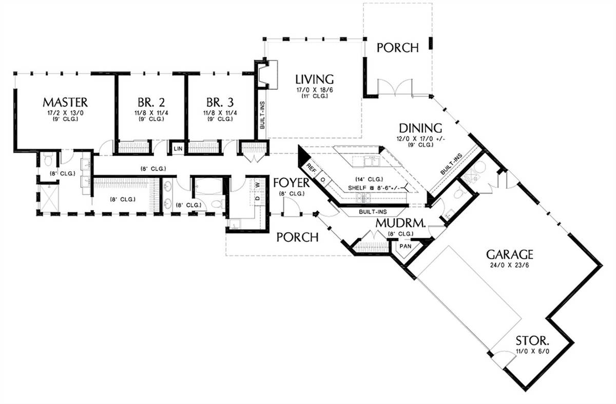 Main Floor Plan image of Chapman House Plan