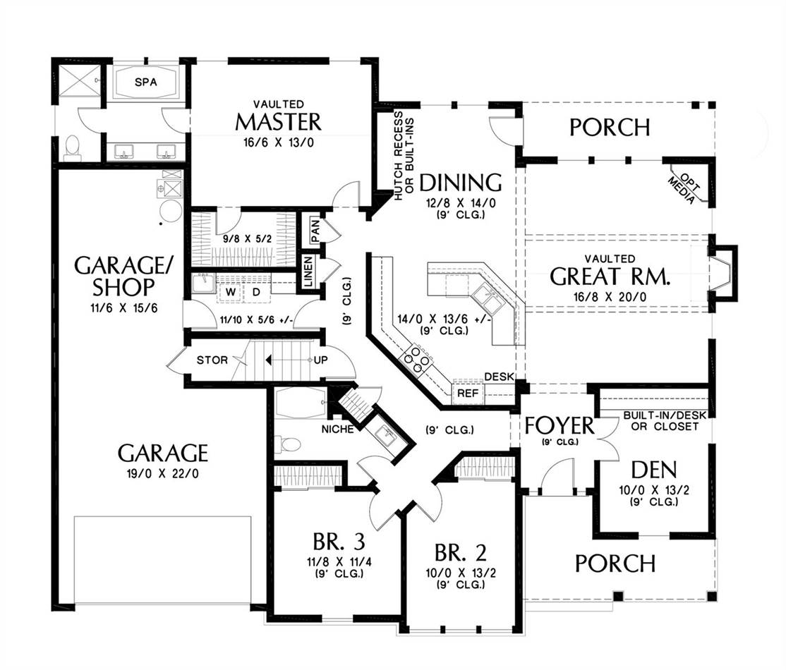 Main Floor Plan image of Jersey House Plan