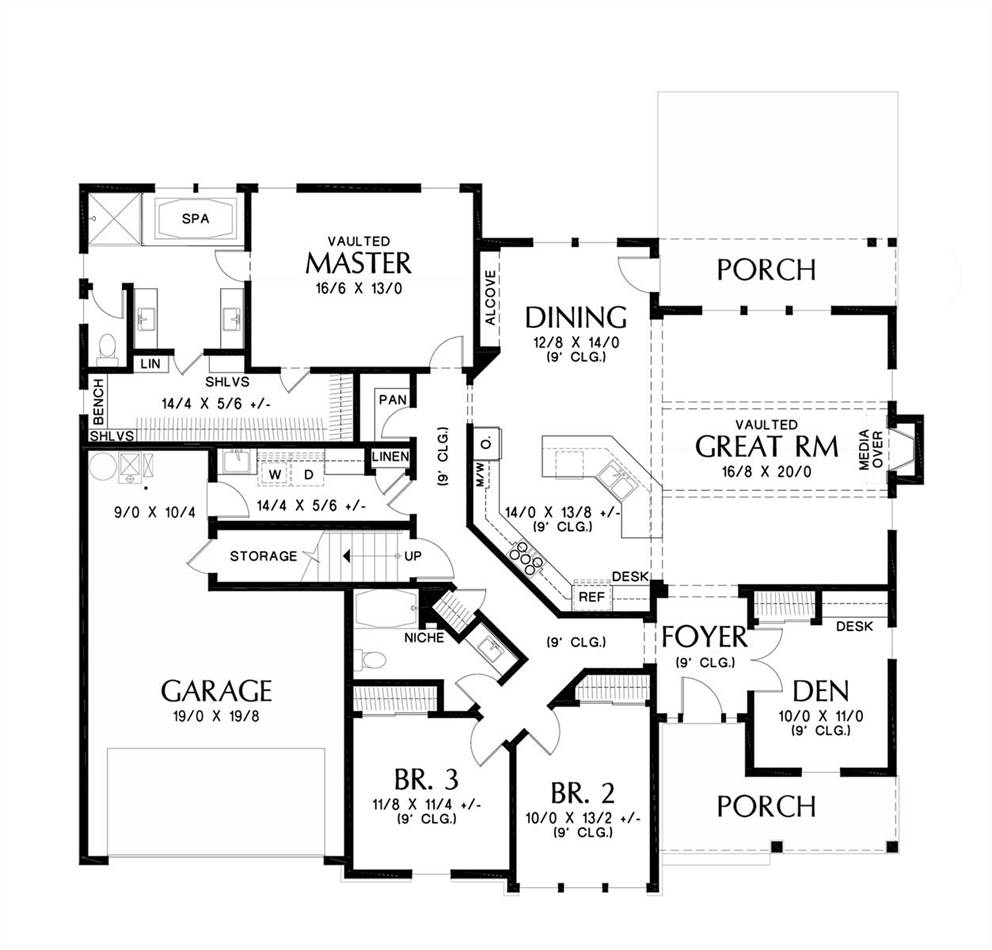 Main Floor Plan image of Jordan House Plan