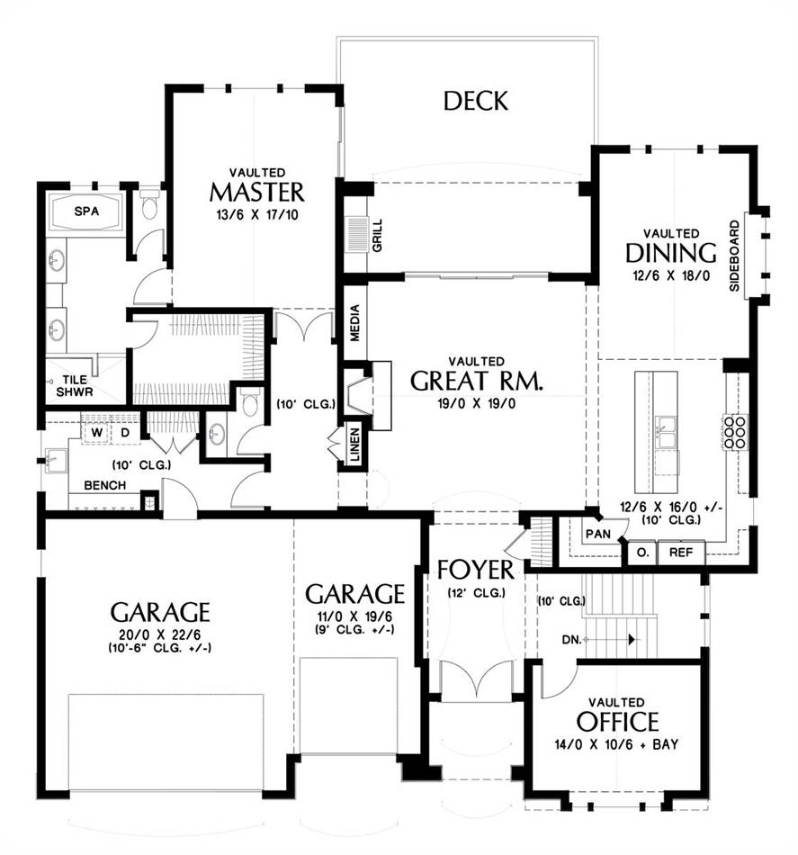 Main Floor Plan image of Beaconsfield House Plan