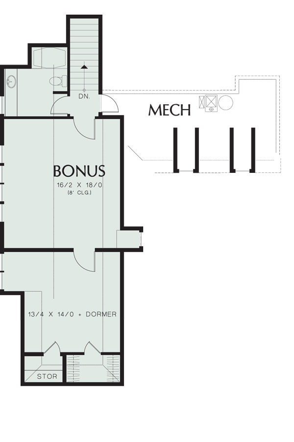 Second Floor Plan image of Wayne House Plan
