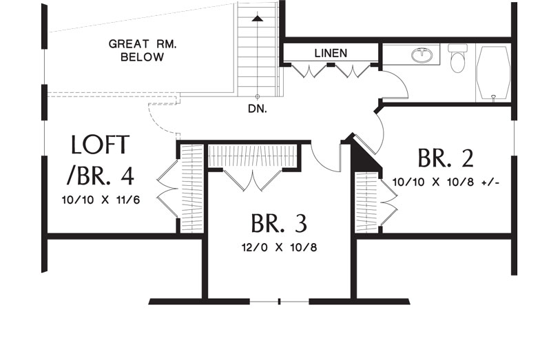 2nd Floor Plan image of Halifax House Plan