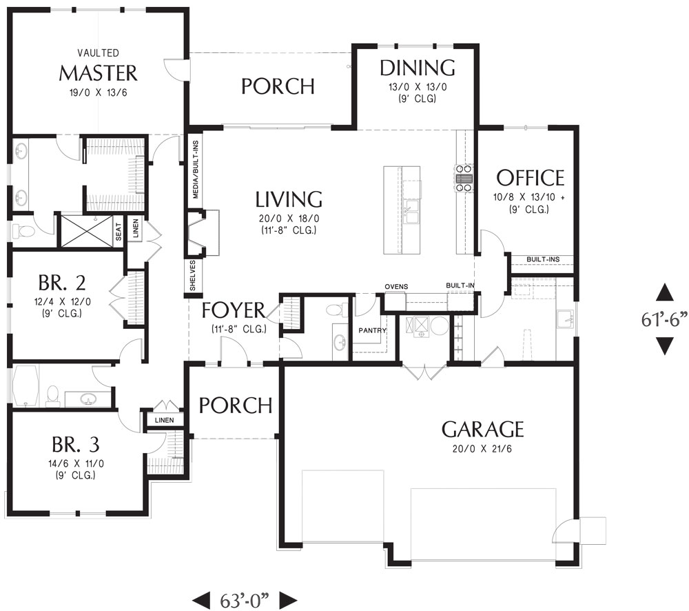 1st Floor Plan image of New Britain House Plan