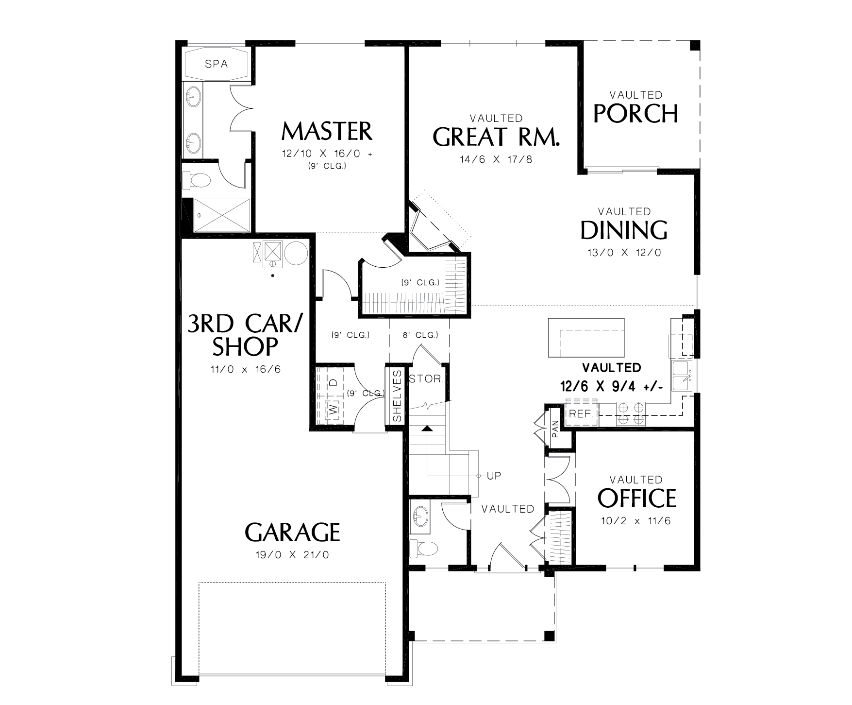 First Floor Plan image of Gorham House Plan