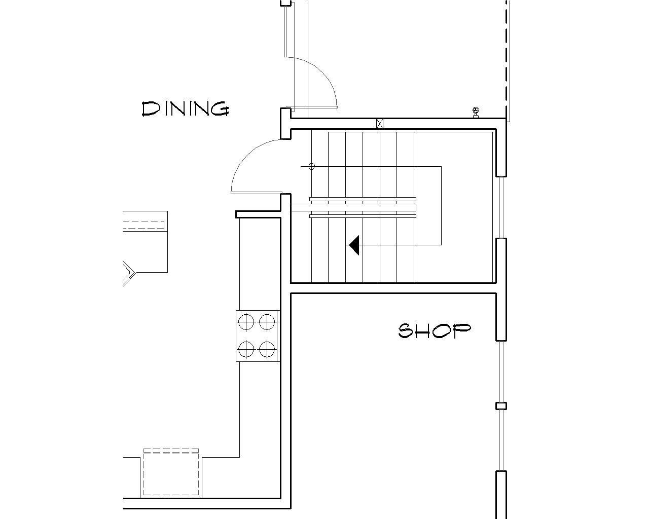 Basement Stair Location image of Royalton House Plan
