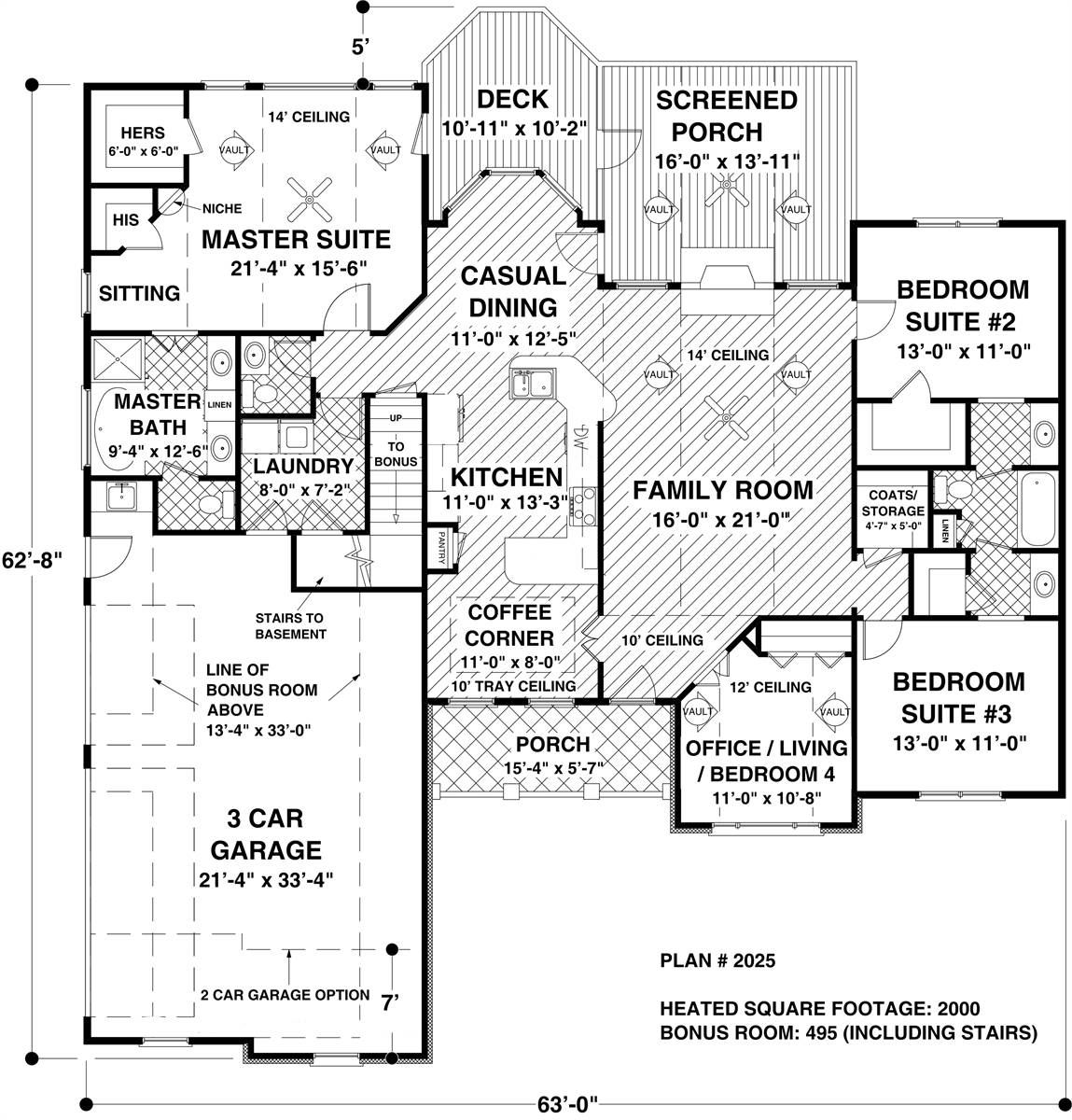 Floor Plan image of The Cedarbrook House Plan