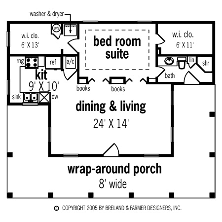 First Floor Plan image of Richton-802 House Plan