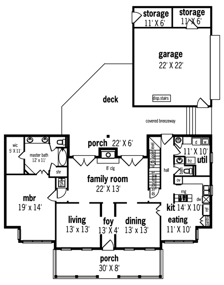First Floor Plan image of Valley View-2509 House Plan