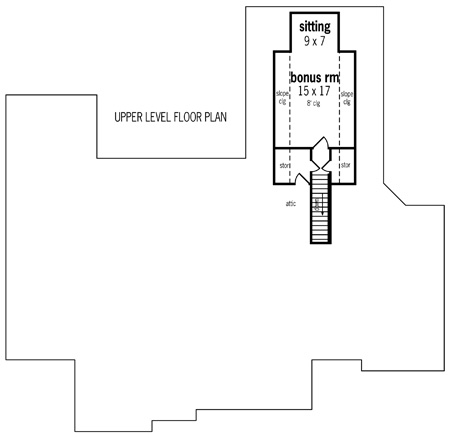 Second Floor Plan image of White Oaks - 2801 House Plan