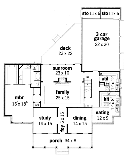 First Floor Plan image of Somerset-3104 House Plan