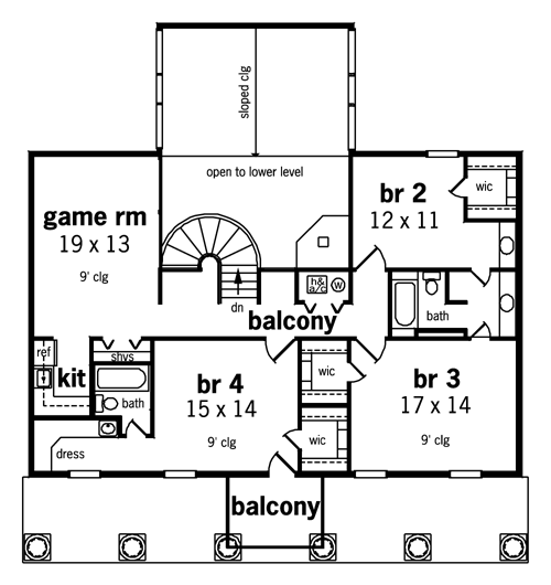 Second Floor Plan image of Tara-3301 House Plan