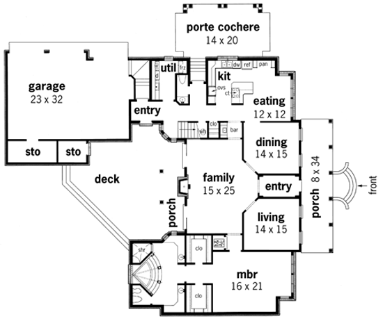 First Floor Plan image of Royal Glen-3501 House Plan