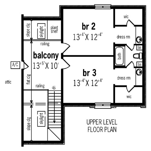 Second Floor Plan image of Lexington - 2609 House Plan
