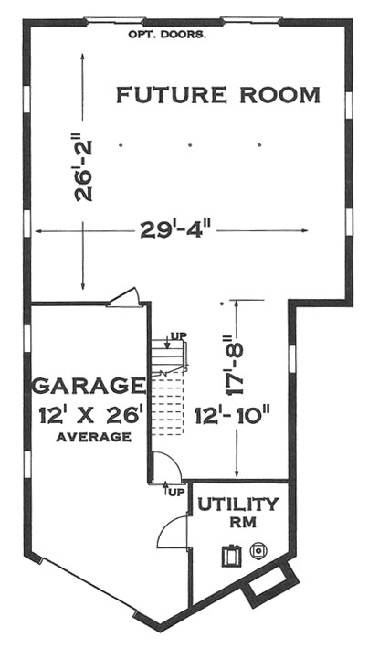 Basement image of Vacation Dream House Plan