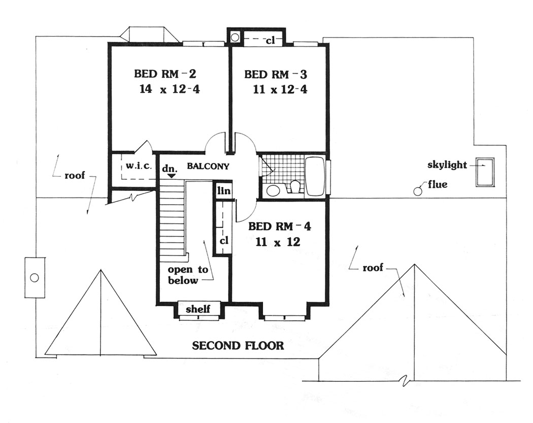 second floor image of Plan 5626