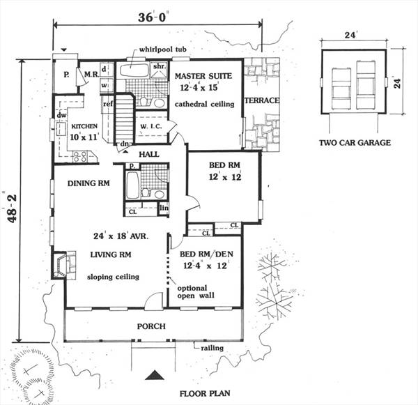 Floor plan image of Country Charm House Plan