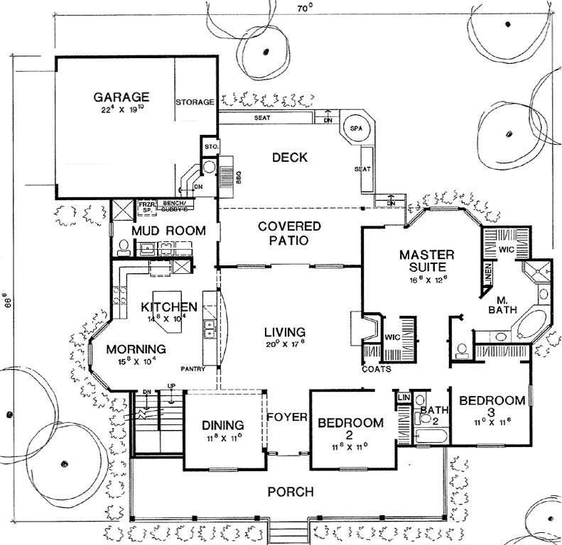 First Floor Plan image of The Lauren House Plan
