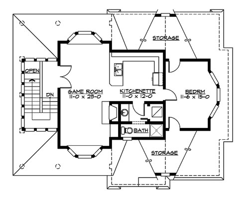 Upper Floor image of Astoria Cottage House Plan