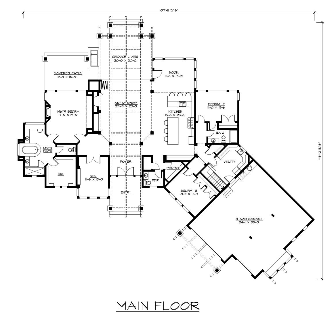 1st Floor image of Mansfield Meadows House Plan