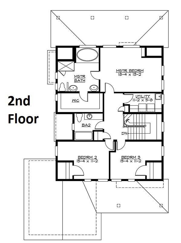 2nd Floor Plan image of Arden House Plan