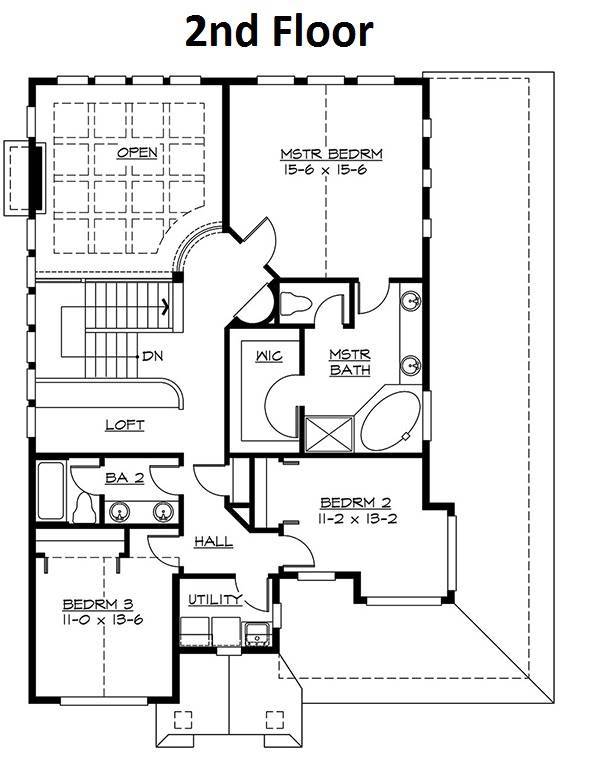 2nd Floor Plan image of Avalon House Plan