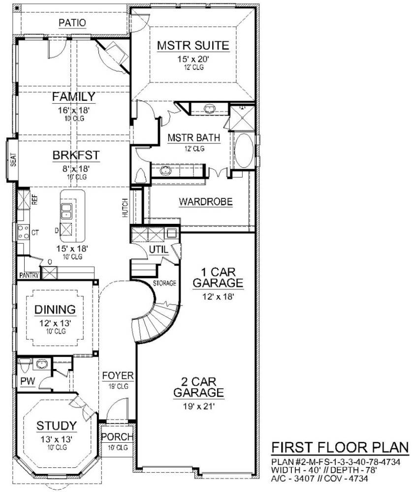 First Floor image of Limestone Ridge House Plan