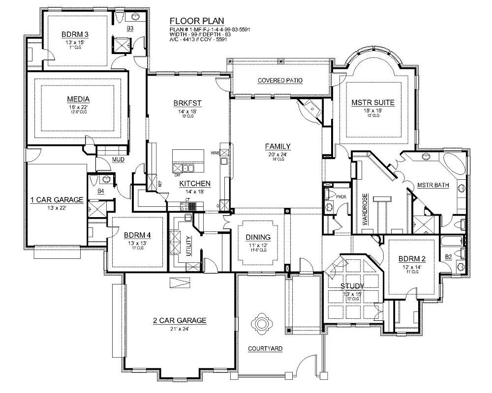 First Floor image of Avebury Manor House Plan