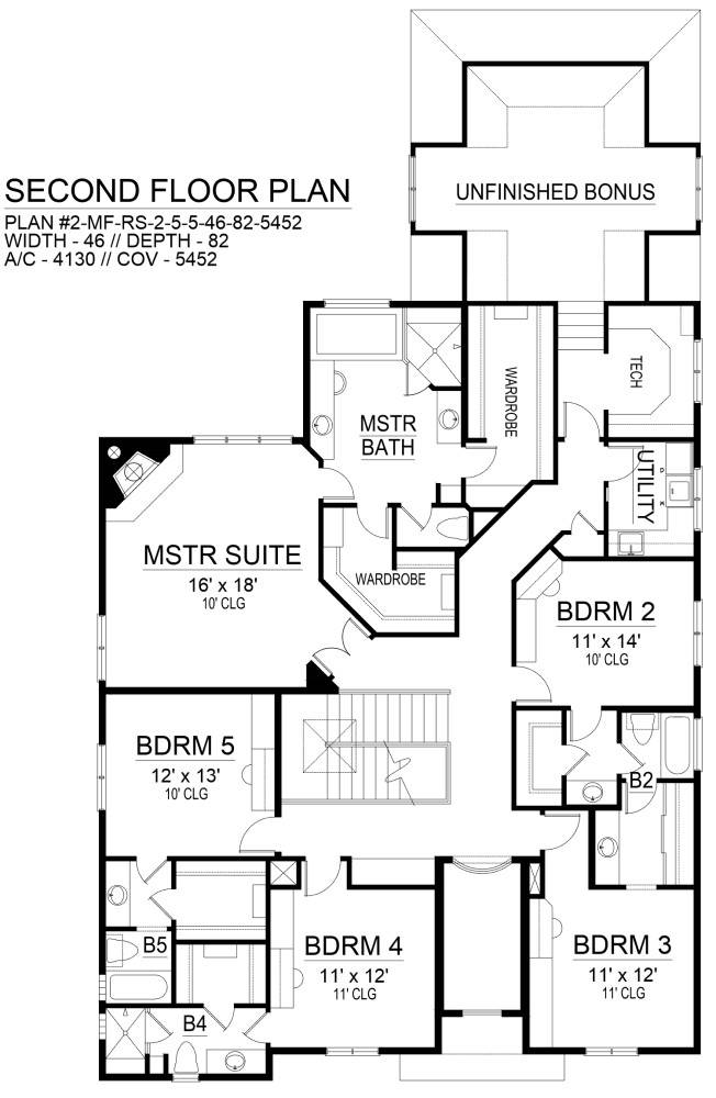 Second Floor image of Solaine House Plan