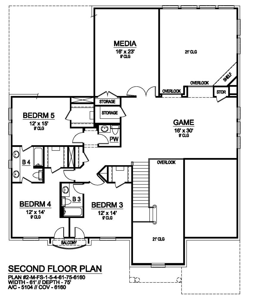 Second Floor image of Savannah Valley House Plan