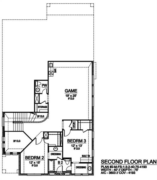 Second Floor image of Ruby Peak House Plan