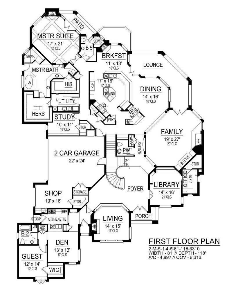 First Floor image of Canterbury Lane House Plan