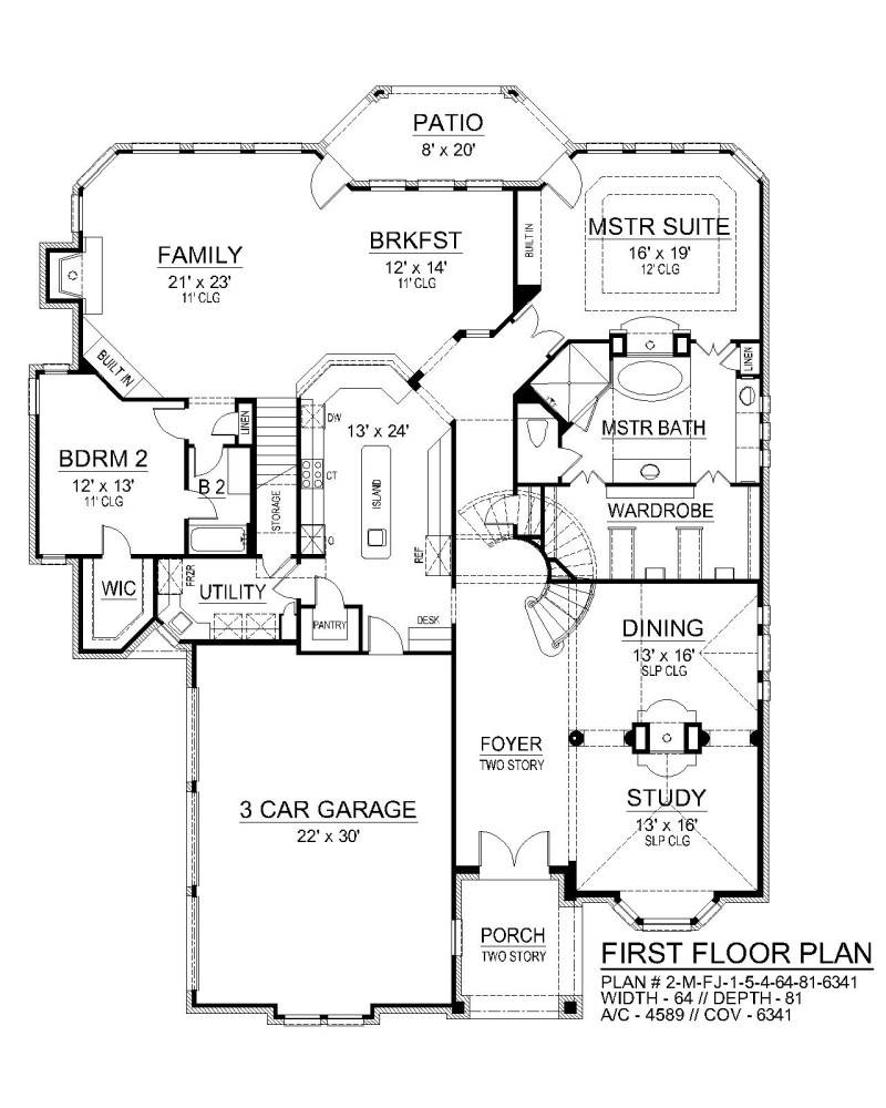 First Floor image of Seton Hall House Plan