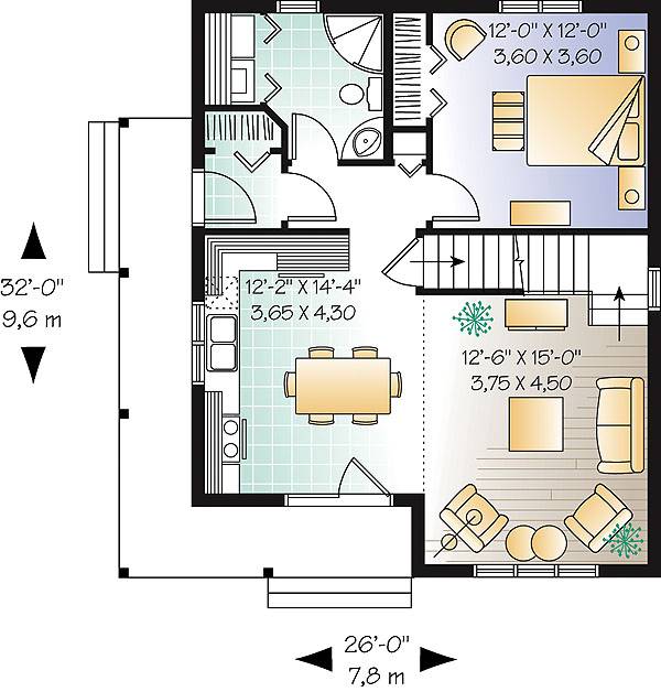 First level image of The Celeste 3 House Plan