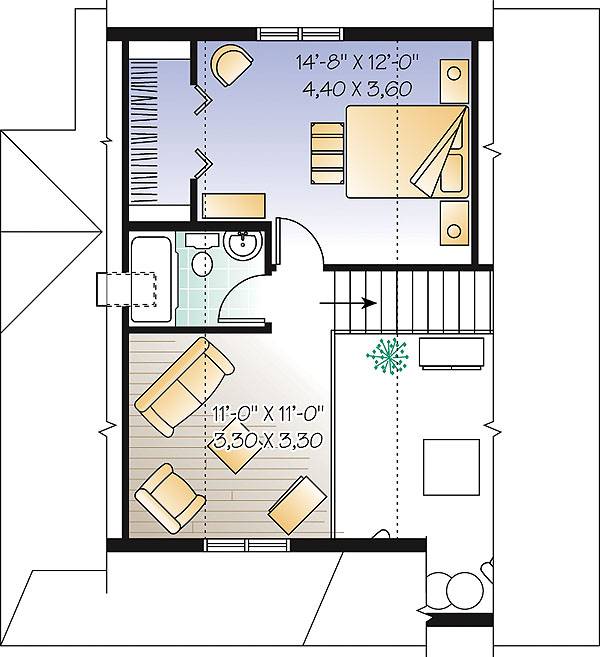 Second level image of The Celeste 3 House Plan