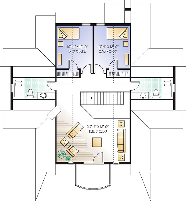 Second level image of Vistas 4 House Plan