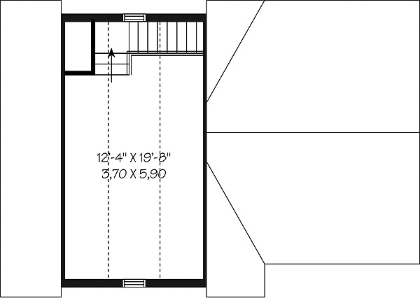 Second level image of The House Mate House Plan