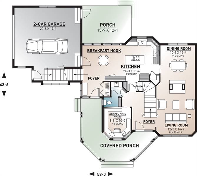 1st Floor Plan image of The Collector 2 House Plan
