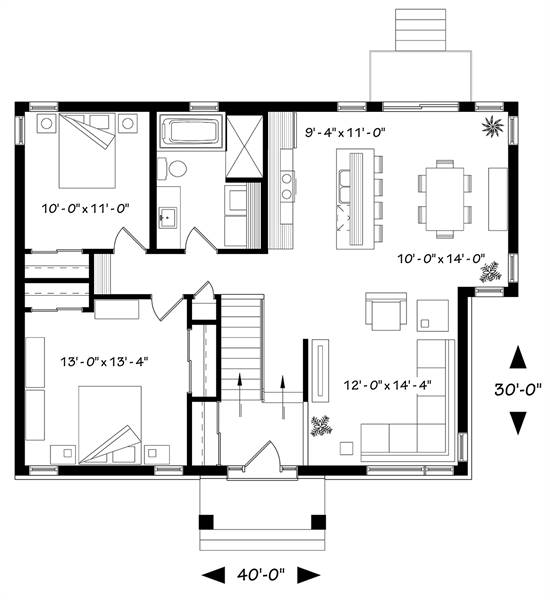 First level image of Ripley House Plan