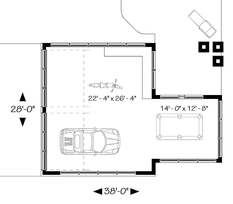 1st Floor Plan image of Versa House Plan