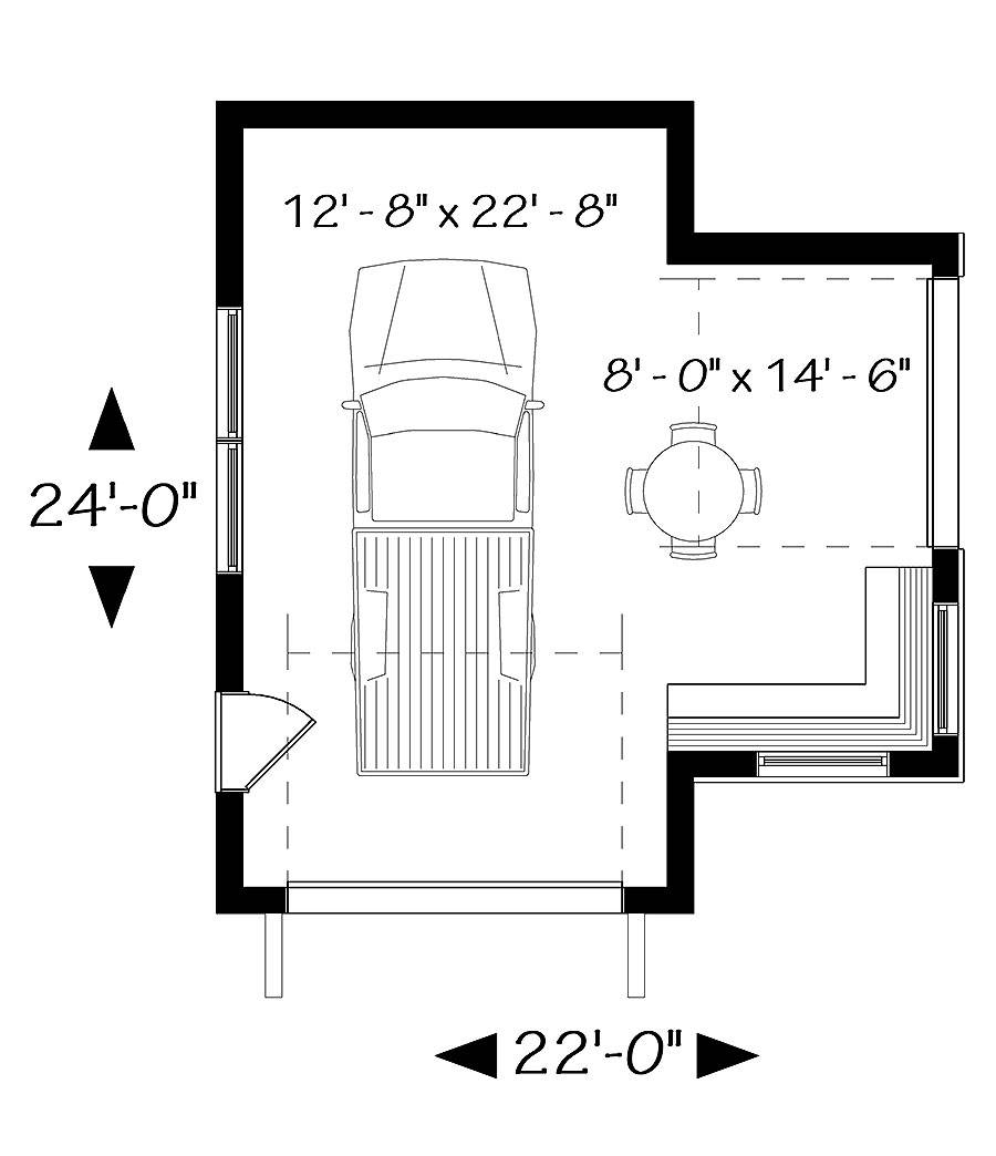 1st Floor Plan image of The Nook House Plan