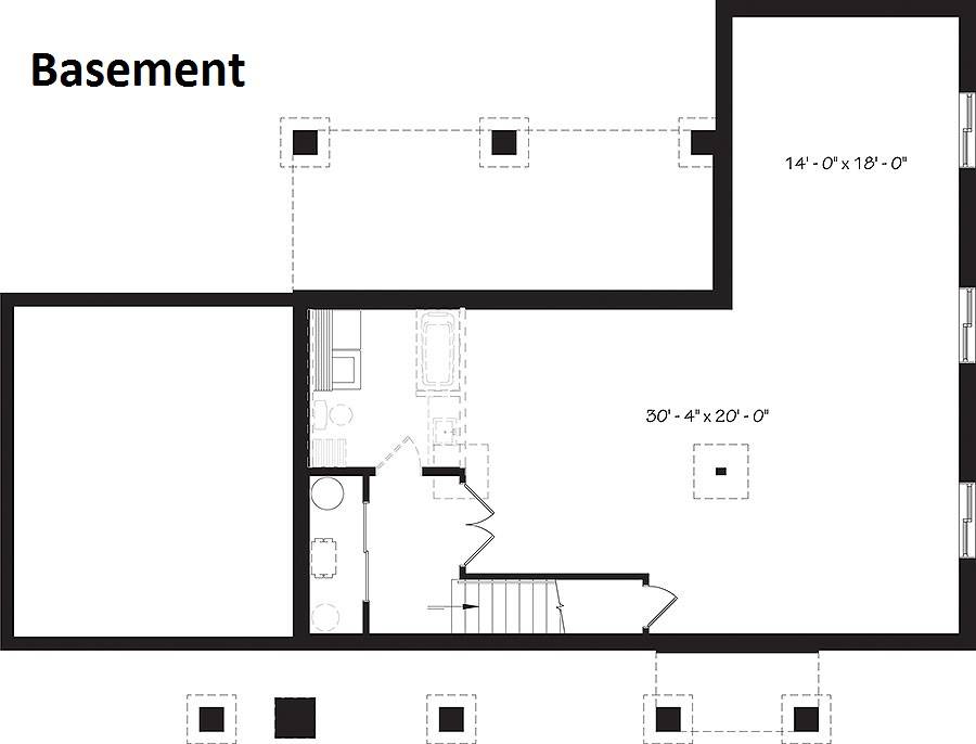 Basement image of Olympe 2 House Plan