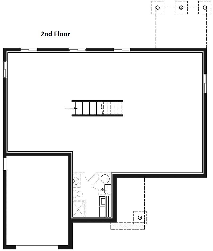 Basement image of Woodside House Plan