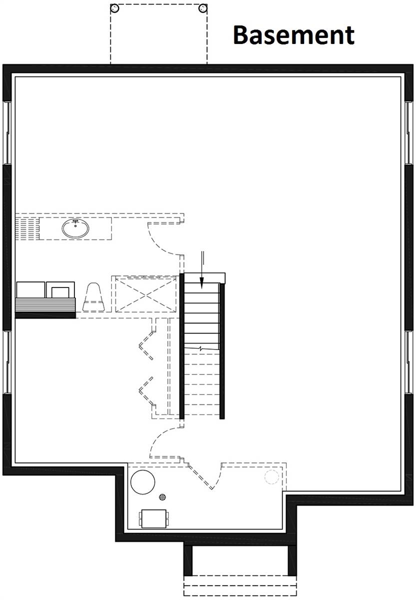 Basement image of Bernard House Plan
