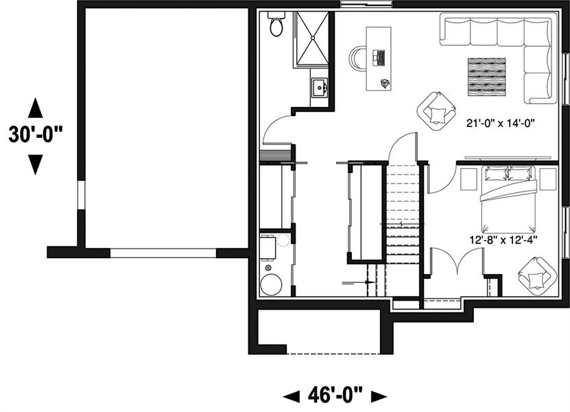 Basement image of Bellechasse 2 House Plan